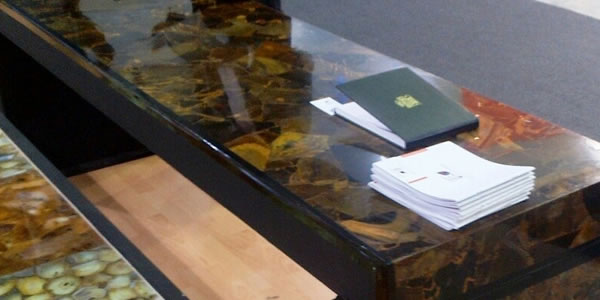 Jasper brown hall table